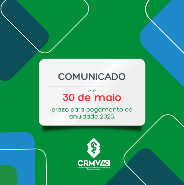 Aviso anuidade 2025